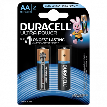 Пальчиковая алкалиновая батарейка DURACELL AA 1.5V ULTRA